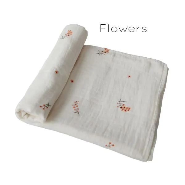 Organic Cotton Muslin Swaddle Blanket