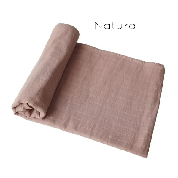 Organic Cotton Muslin Swaddle Blanket