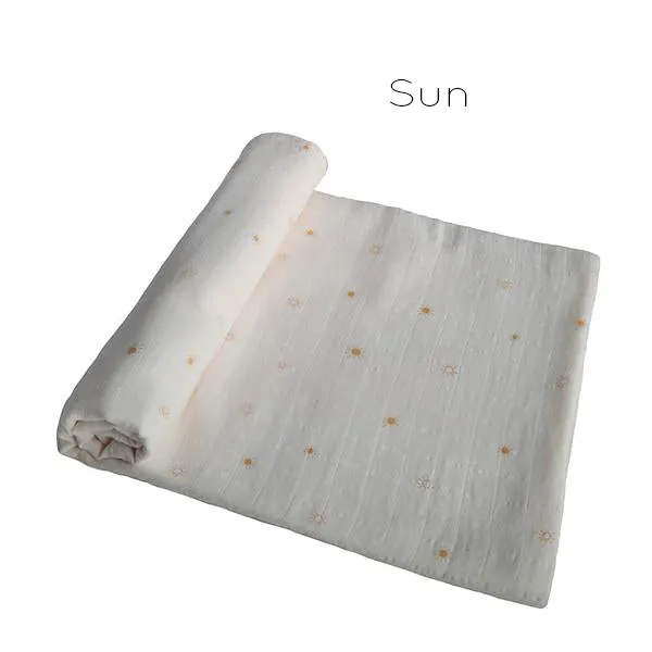Organic Cotton Muslin Swaddle Blanket