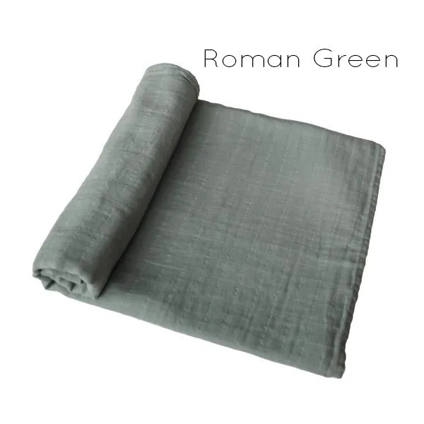 Organic Cotton Muslin Swaddle Blanket