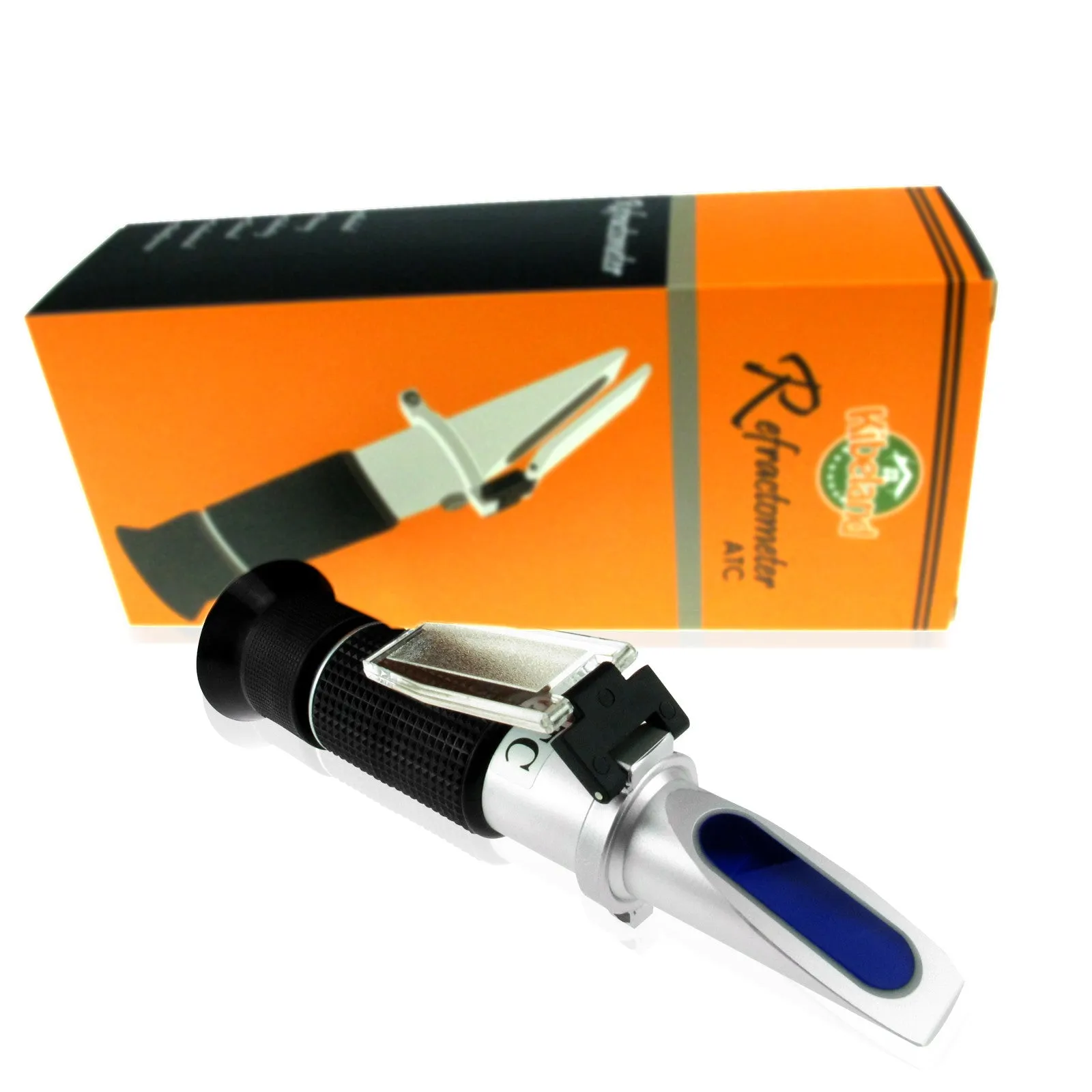 PD_21 Kibeland Handheld Refractometer for Car Operating Fluid with ATC, Engine Coolants, Antifreeze, Cleaning Fluid, Battery Fluid, with EXTRA Mini USB Light