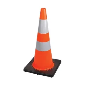 Pioneer 183 28" Hi-Vis Orange Premium PVC Flexible Safety Cone