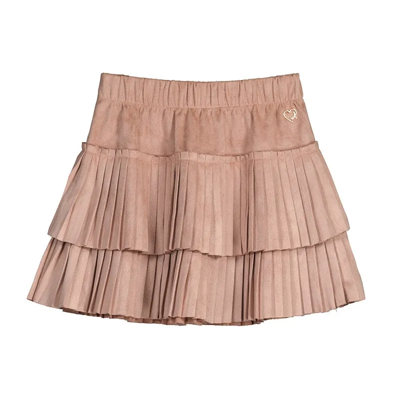 Pleated Suede Skirt 4.903