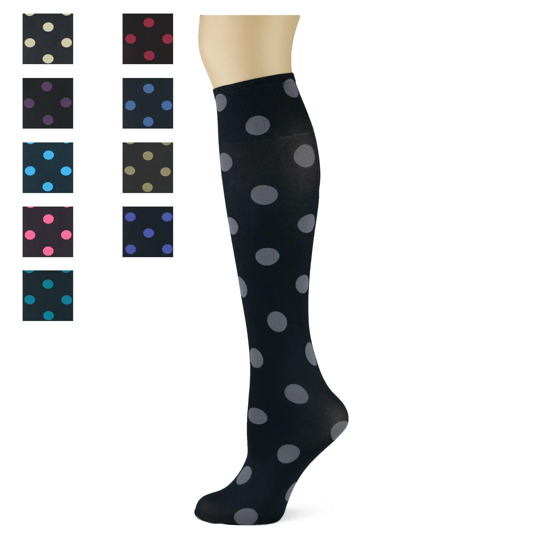 Polka Dot Adult Knee Highs