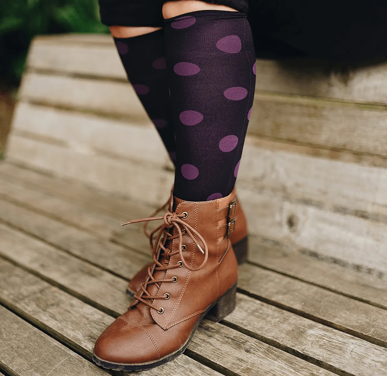 Polka Dot Adult Knee Highs