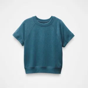 prAna Cozy Up Wandery Short Sleeve-High Tide Heather-Final Sale