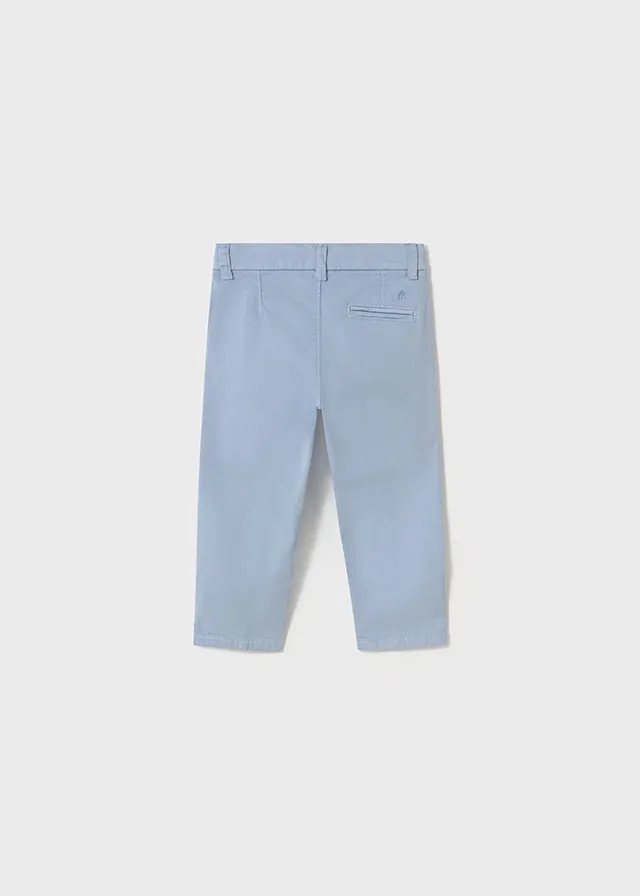Pre-Order Mayoral 1116 Light Blue Linen Shirt, Mayoral 522 Light Blue Twill Trousers and Mayoral 1302 Jumper