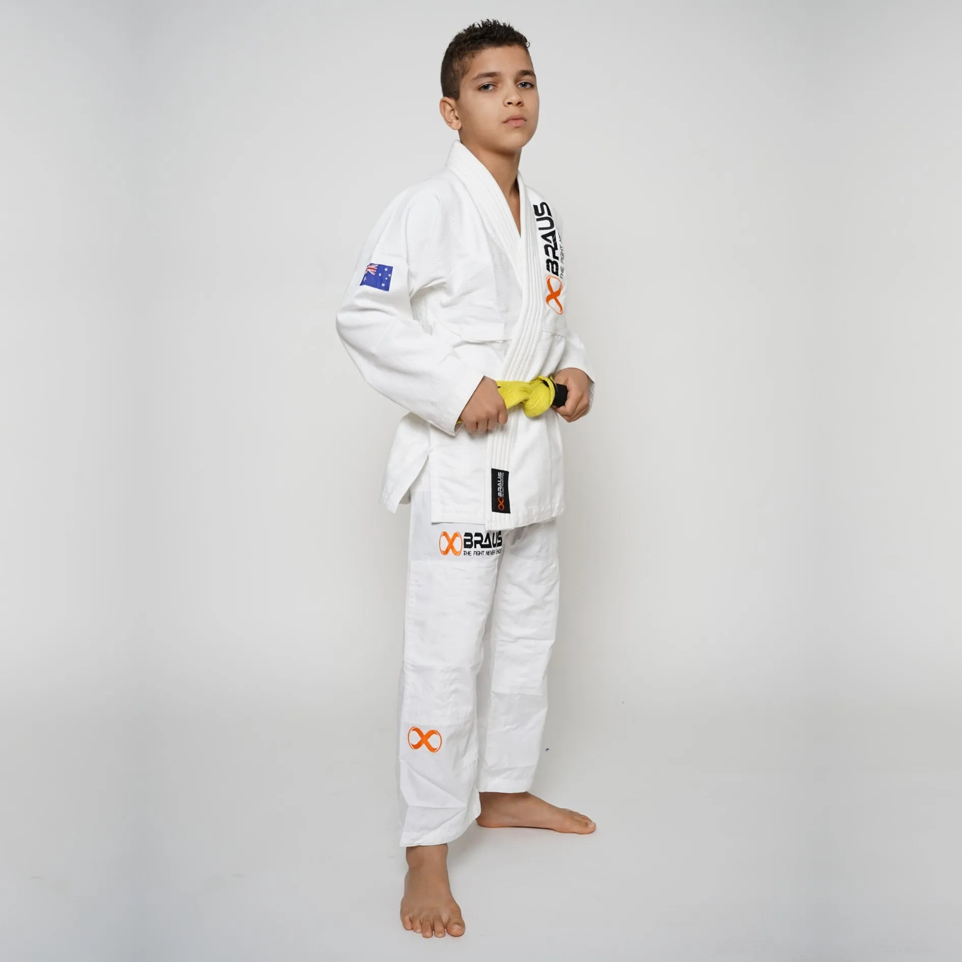 PRO LIGHT JIU JITSU GI KIDS WHITE BRAUS