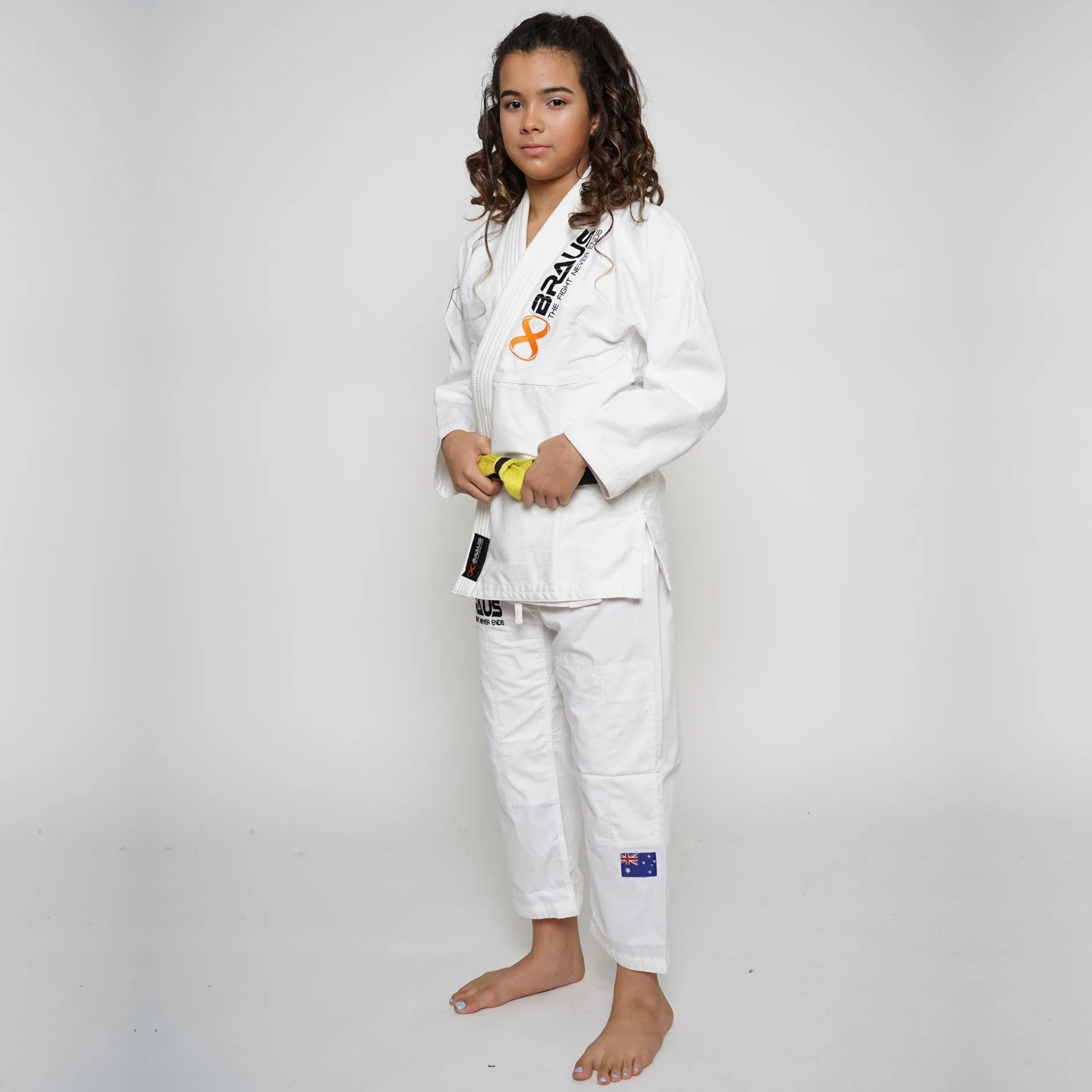 PRO LIGHT JIU JITSU GI KIDS WHITE BRAUS