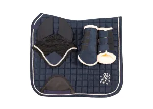 "Curacao" Navy Suede Dressage Set