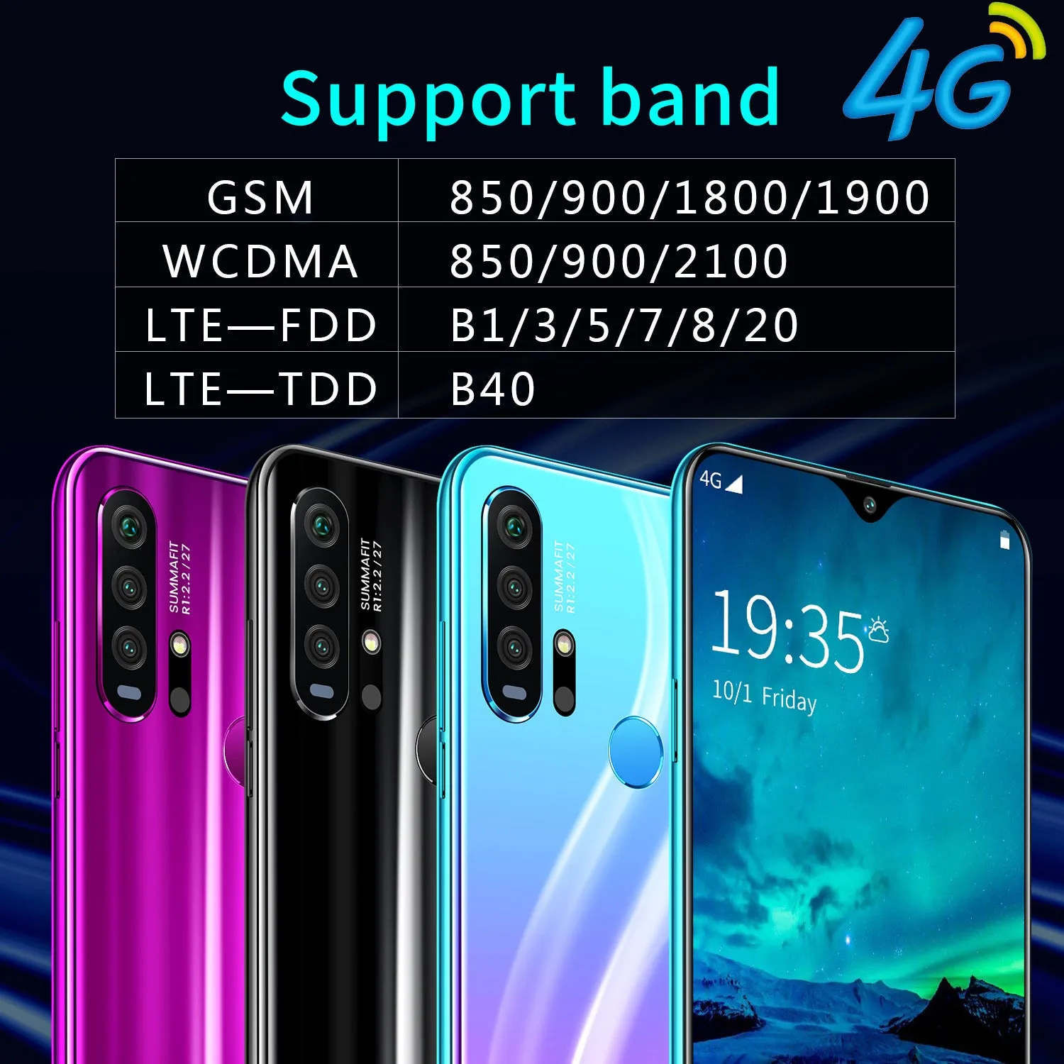 R30 pro Smart Phone 4G Network 3G   64g High Configuration Face Recognition Fingerprint Recognition Phone black_European regulations