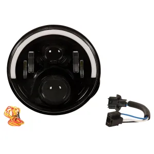 RE 7" 6 LED Moon light shape Hi-Low Headlight (75 Watt)