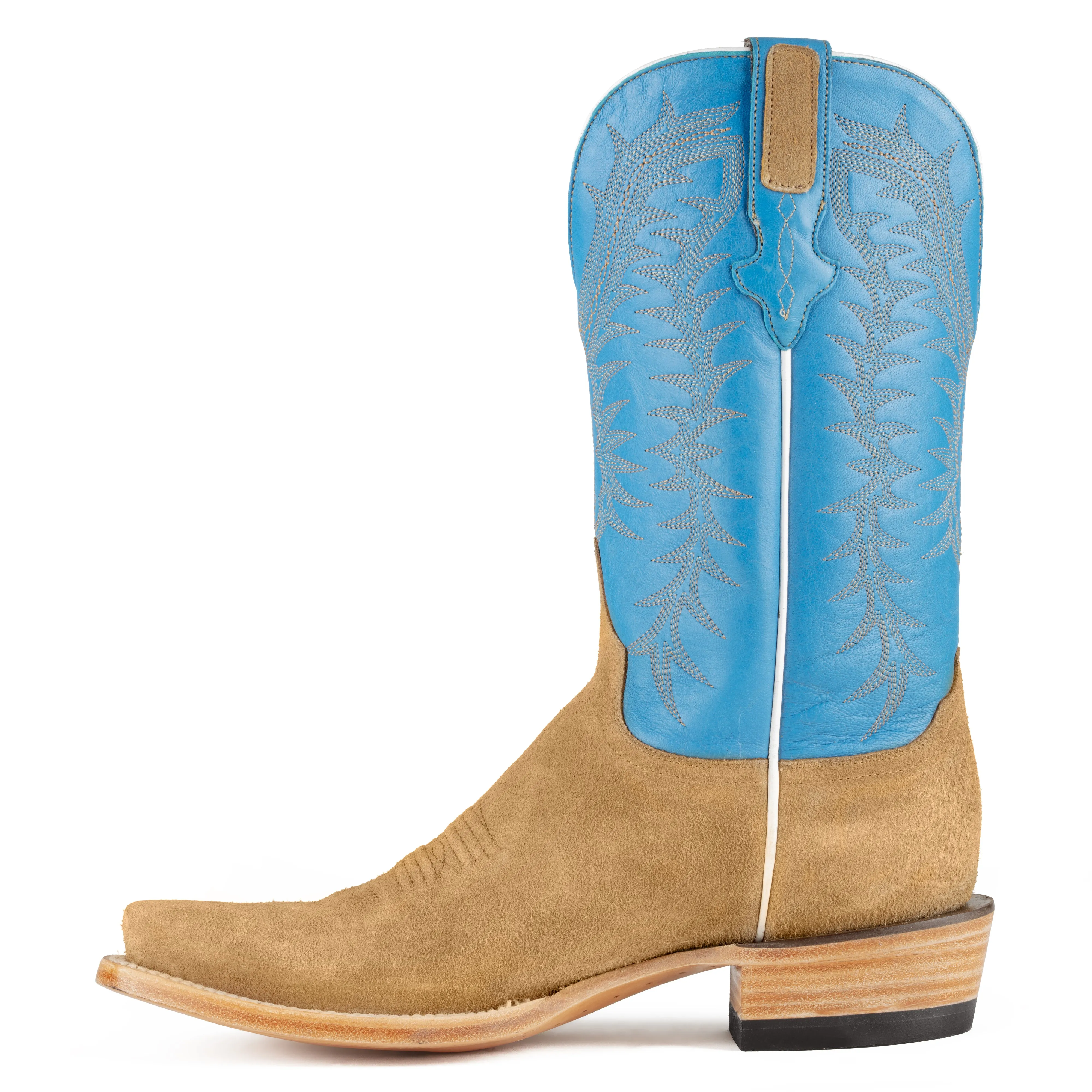 Resistol Boots - Rough Out Suede - Cutter Toe - Cognac