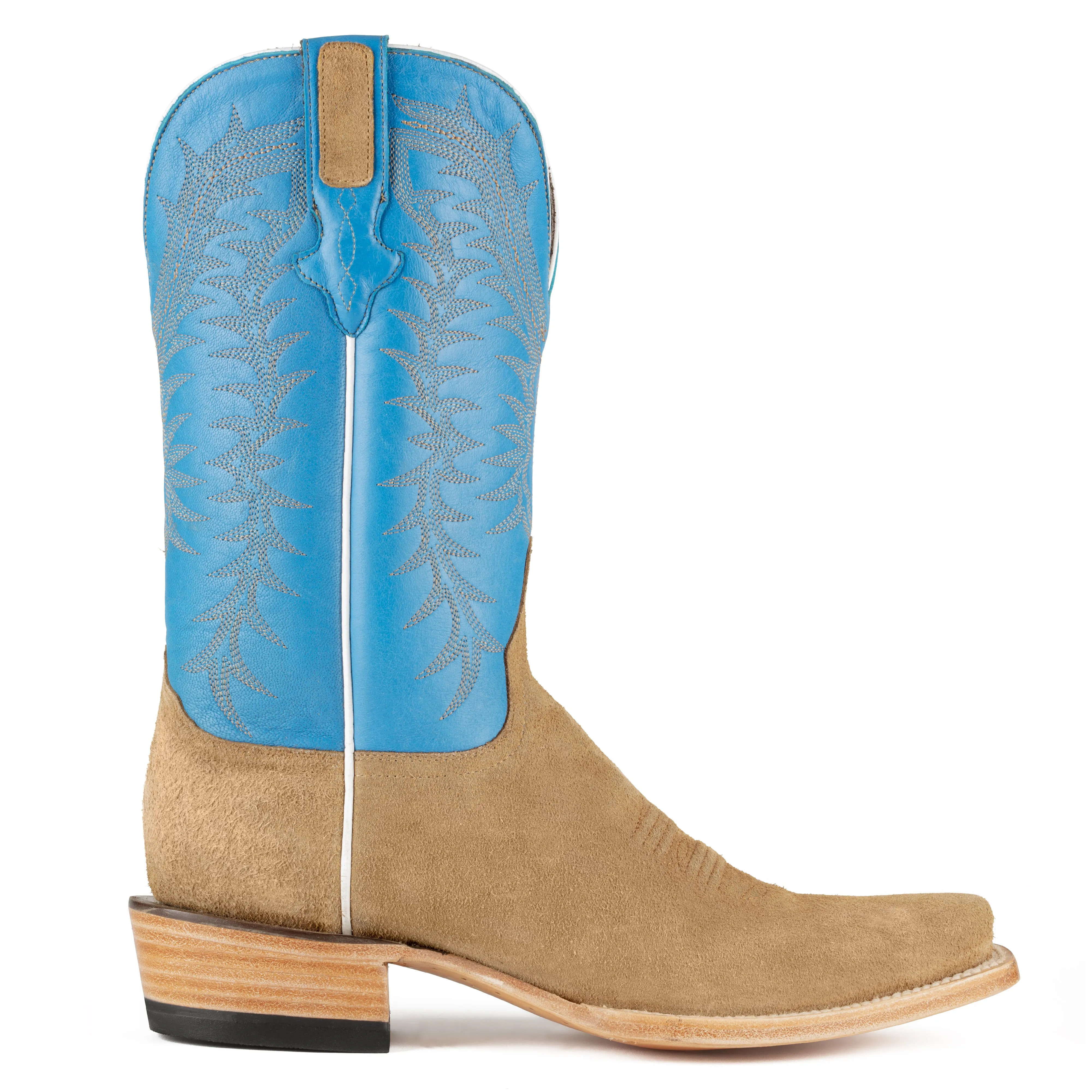 Resistol Boots - Rough Out Suede - Cutter Toe - Cognac