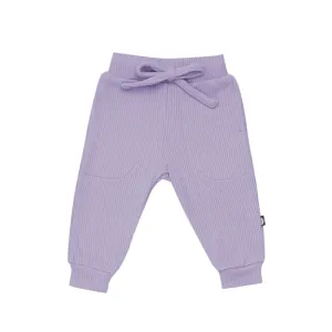 Ribbed Jogger in Taro