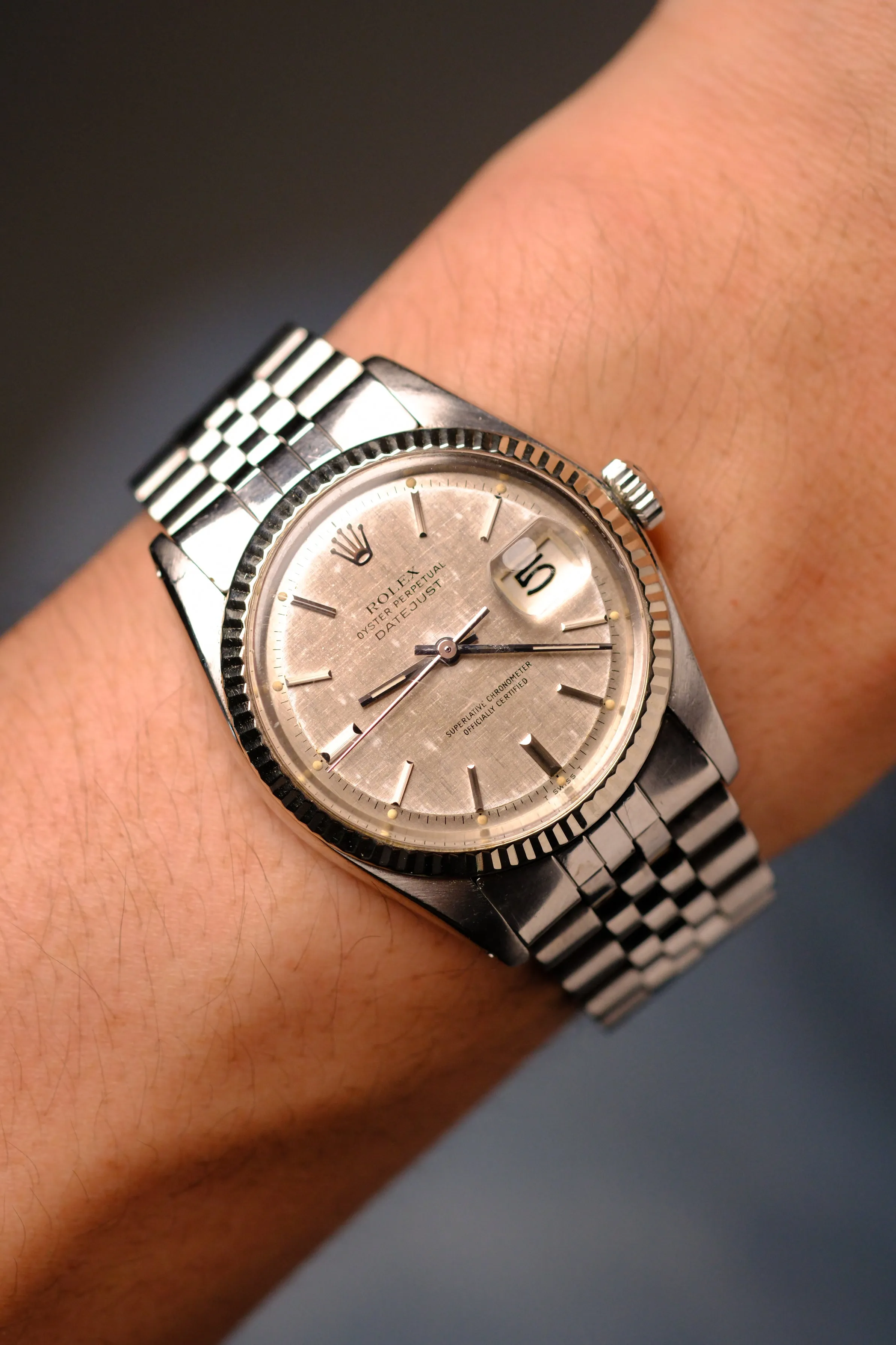 Rolex Datejust 1601 Aged Linen dial w/ Light Cream Patina - 1976