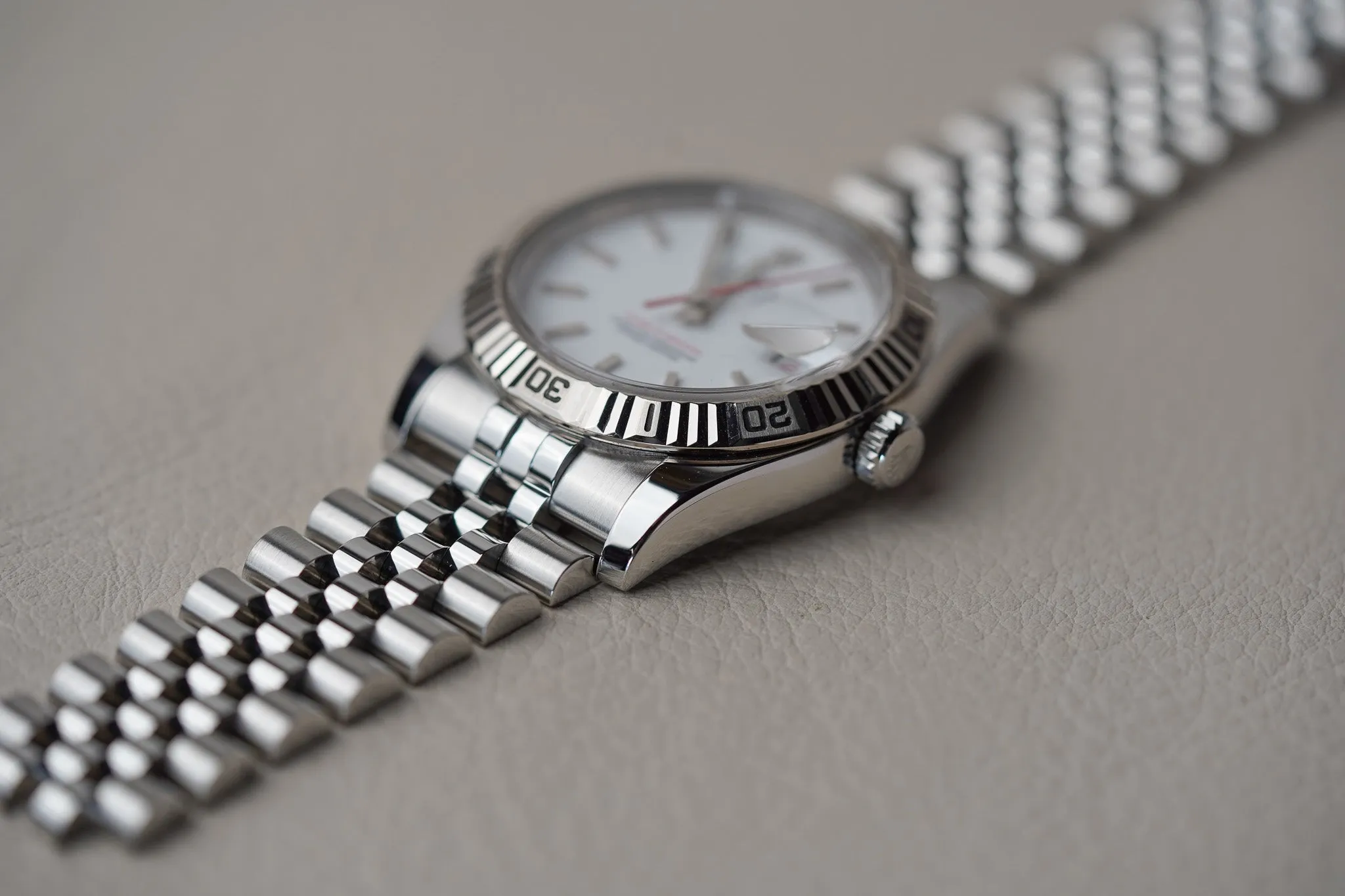 Rolex Datejust Turn-O-Graph 116264 White Dial Jubilee