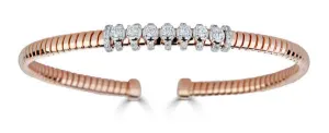 Rose Gold Diamond Bangle
