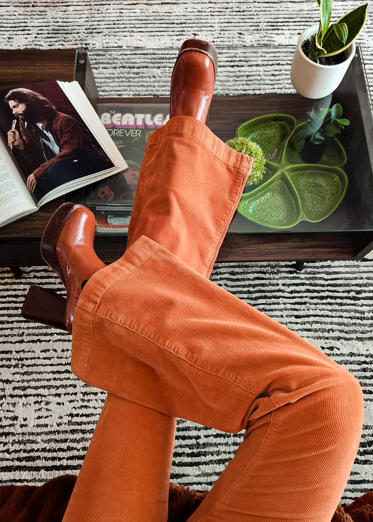Rust Corduroy Eastcoast Flares