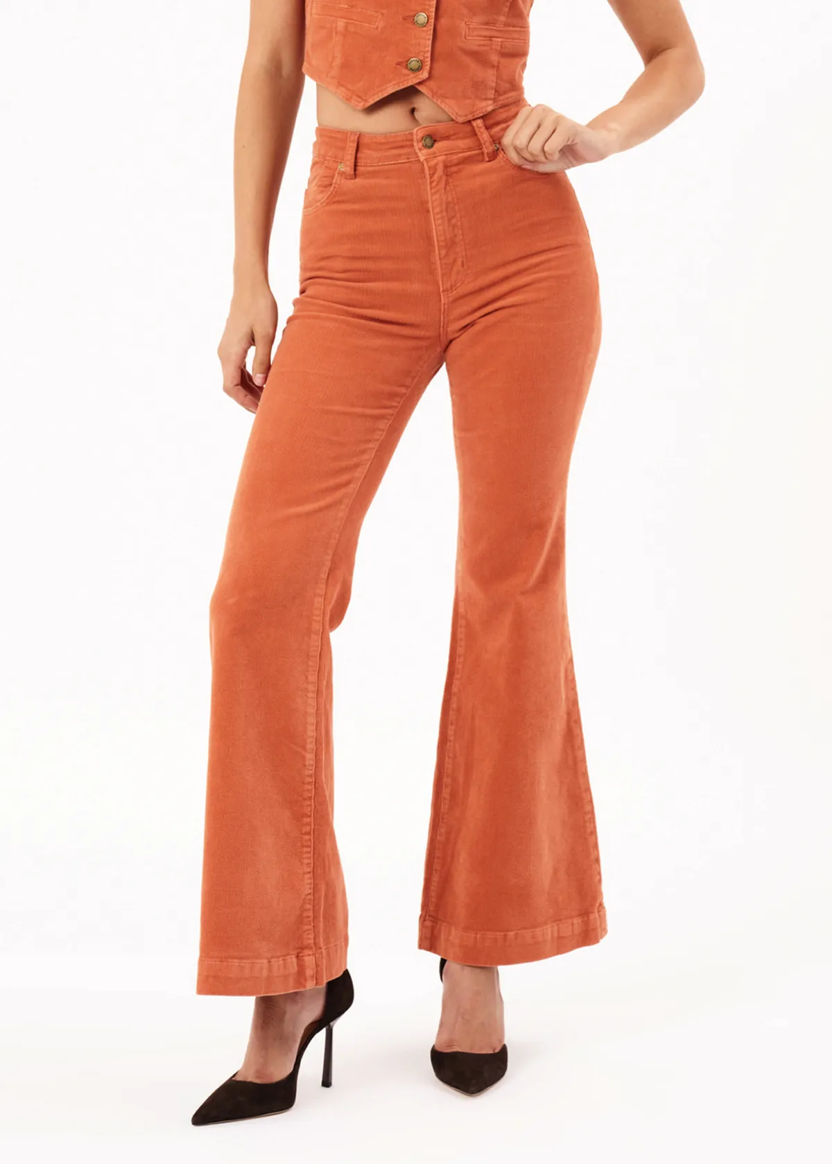 Rust Corduroy Eastcoast Flares