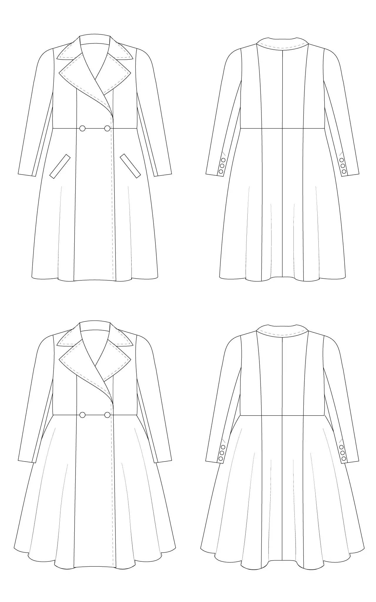 Savin Coat PDF pattern