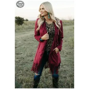Scottsdale burgundy suede jacket ￼