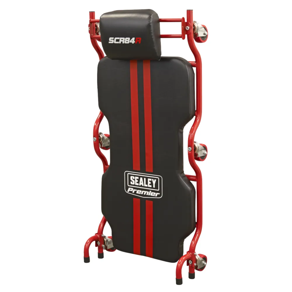 Sealey Deluxe Steel Creeper with 6 Wheels & Headrest - B