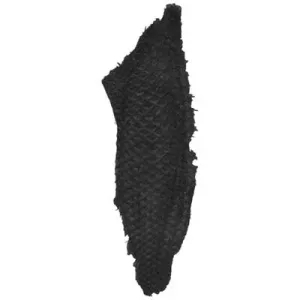Second Skin 100% Fish Leather 10in Black Suede