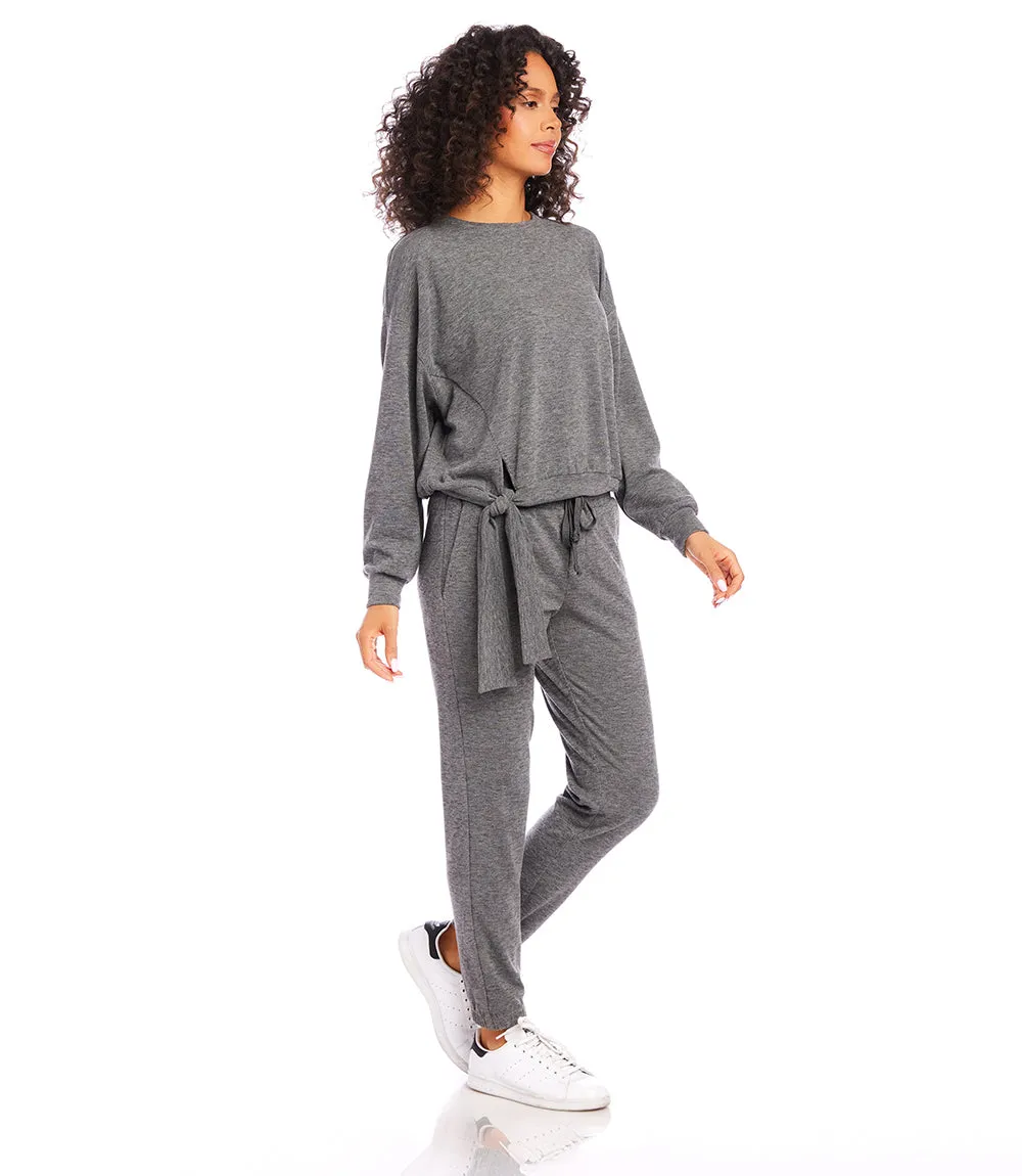 Side Tie Sweatshirt