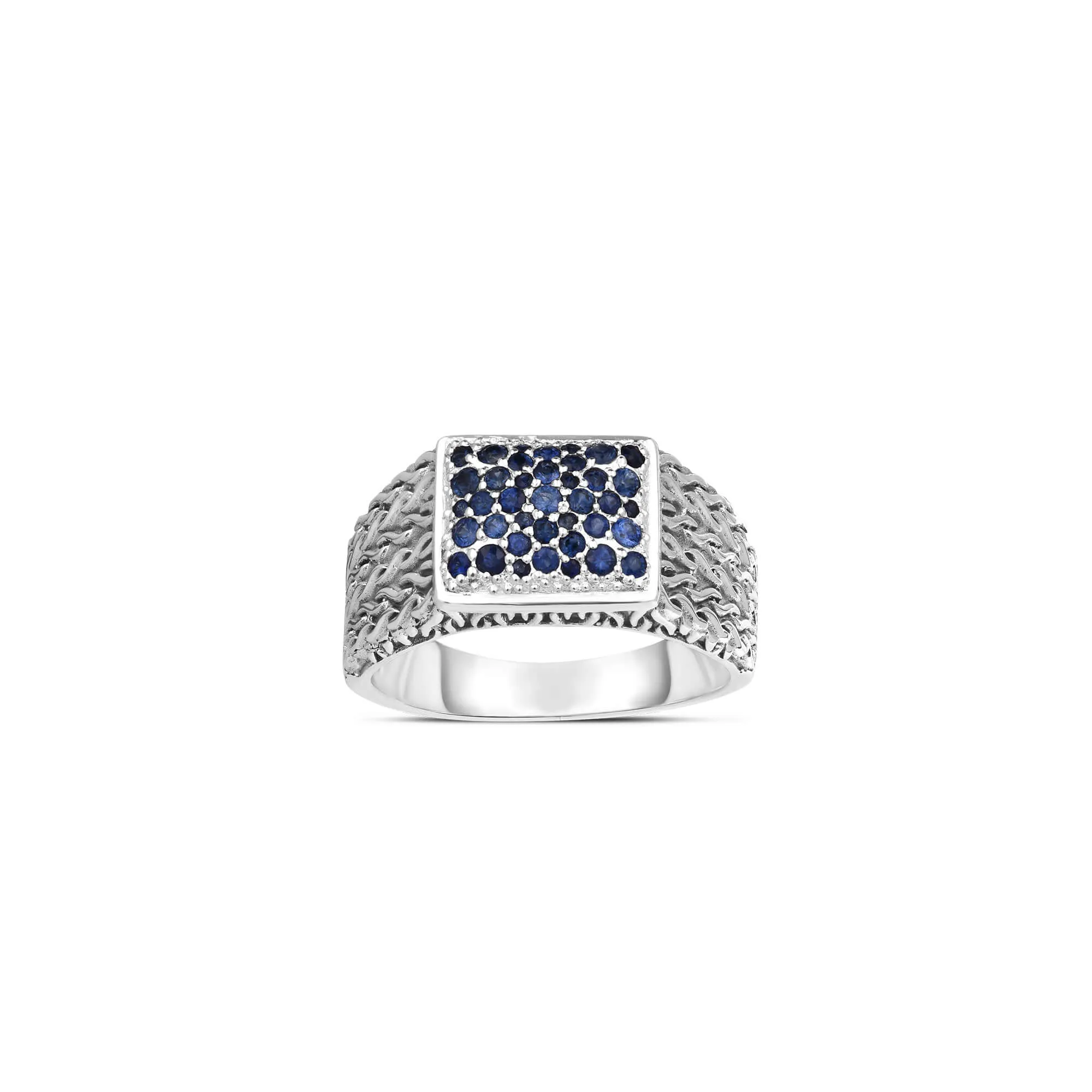 Silver & Sapphire Champion Ring