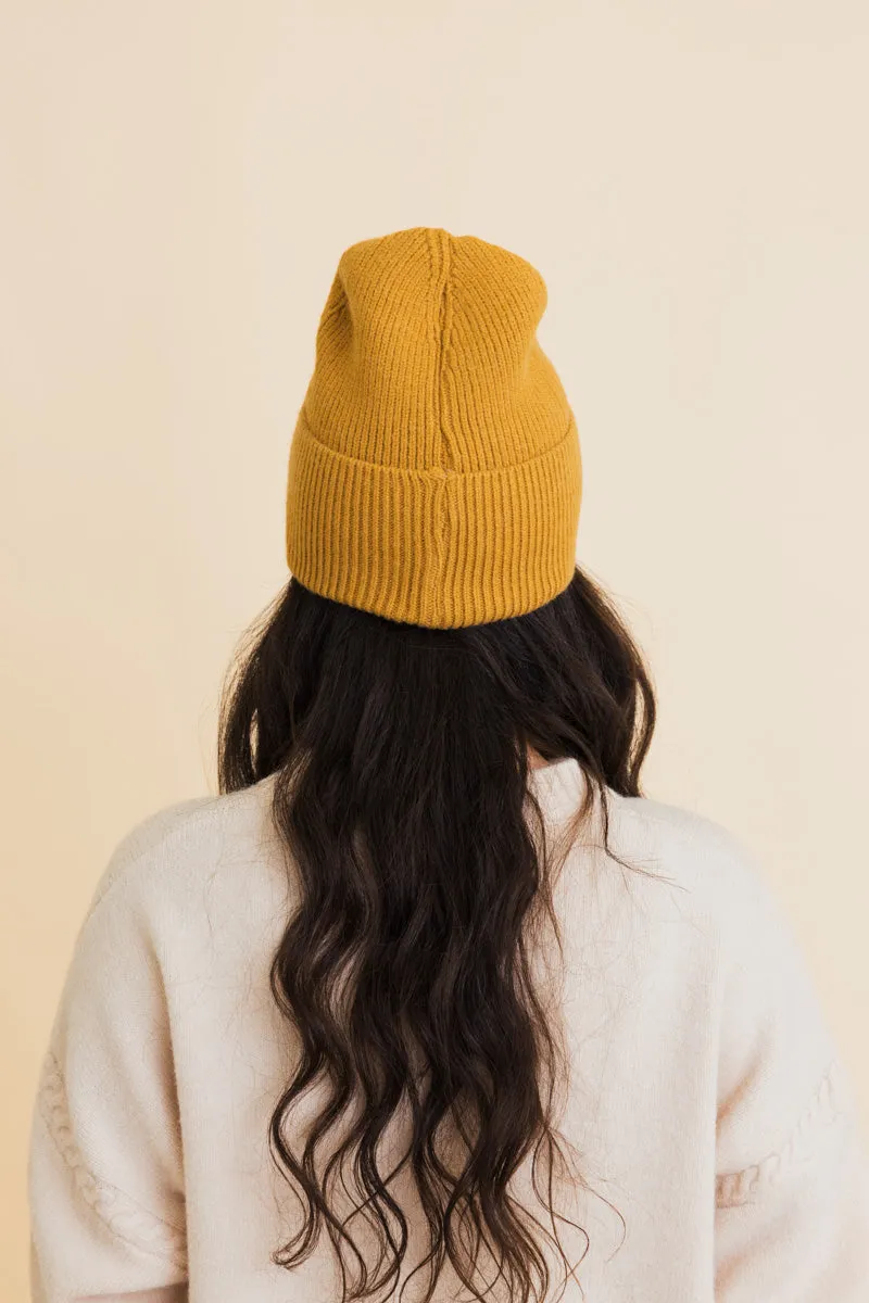 Square Sparkle Smiles Ribbed Beanie- 5 colors