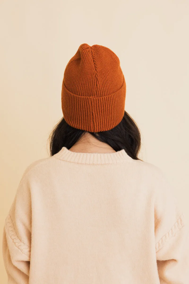 Square Sparkle Smiles Ribbed Beanie- 5 colors