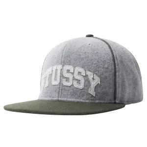 Stussy Melton Piped Arch Cap Heather Grey