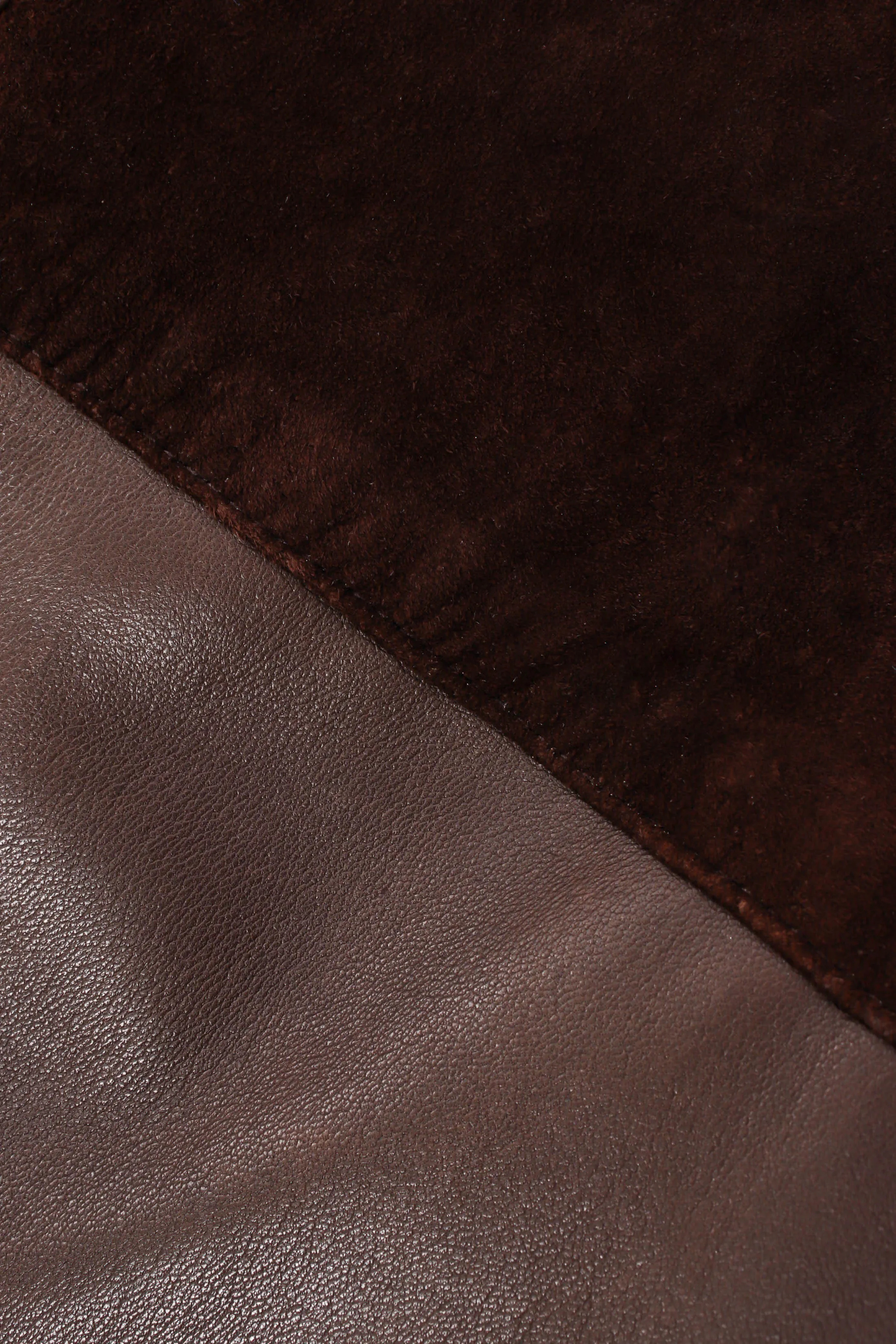 Suede & Leather Trench Coat