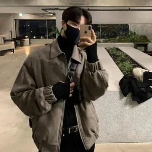 Suede Lapel Jacket