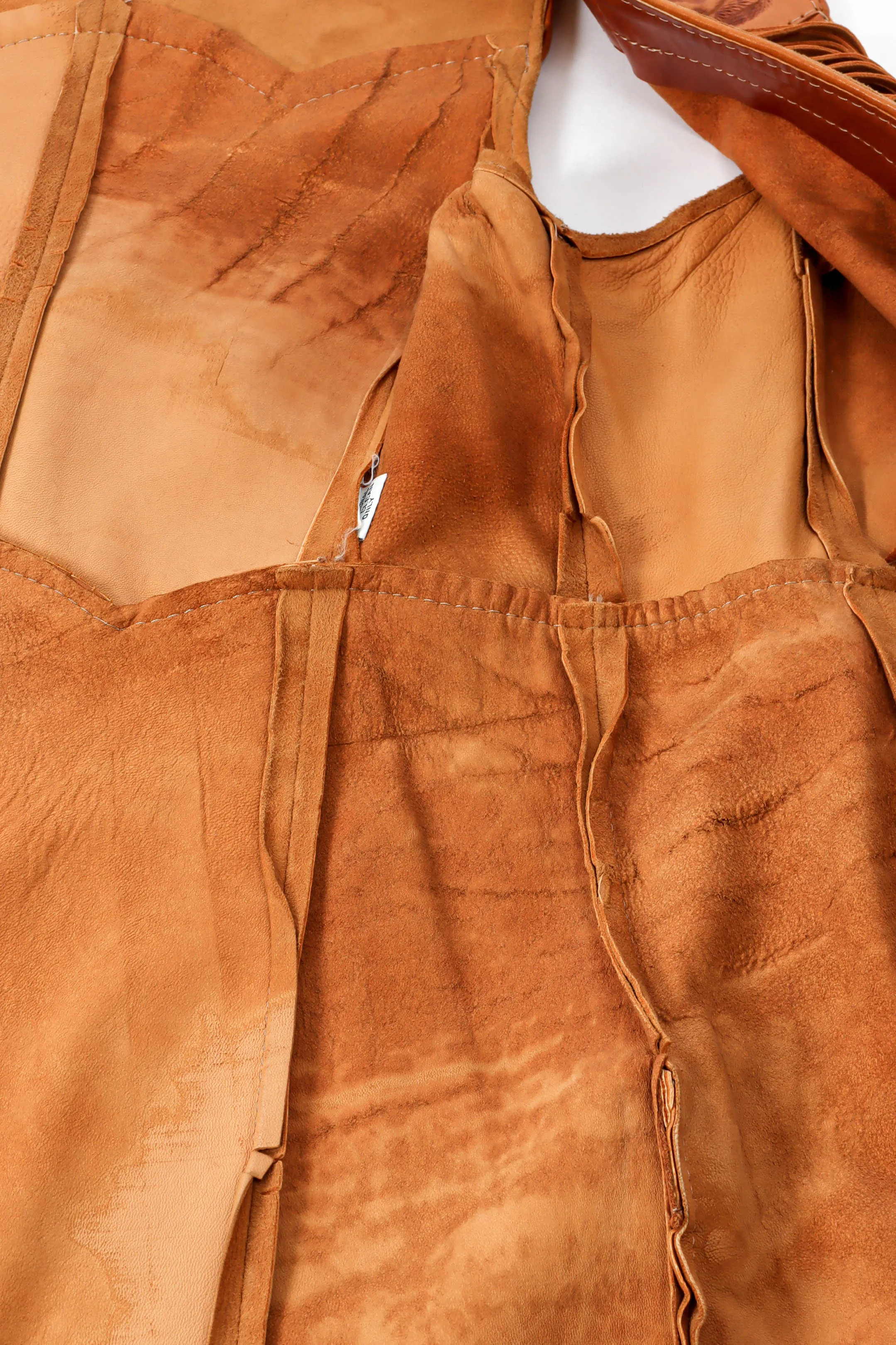 Suede Tassel Vest Overcoat