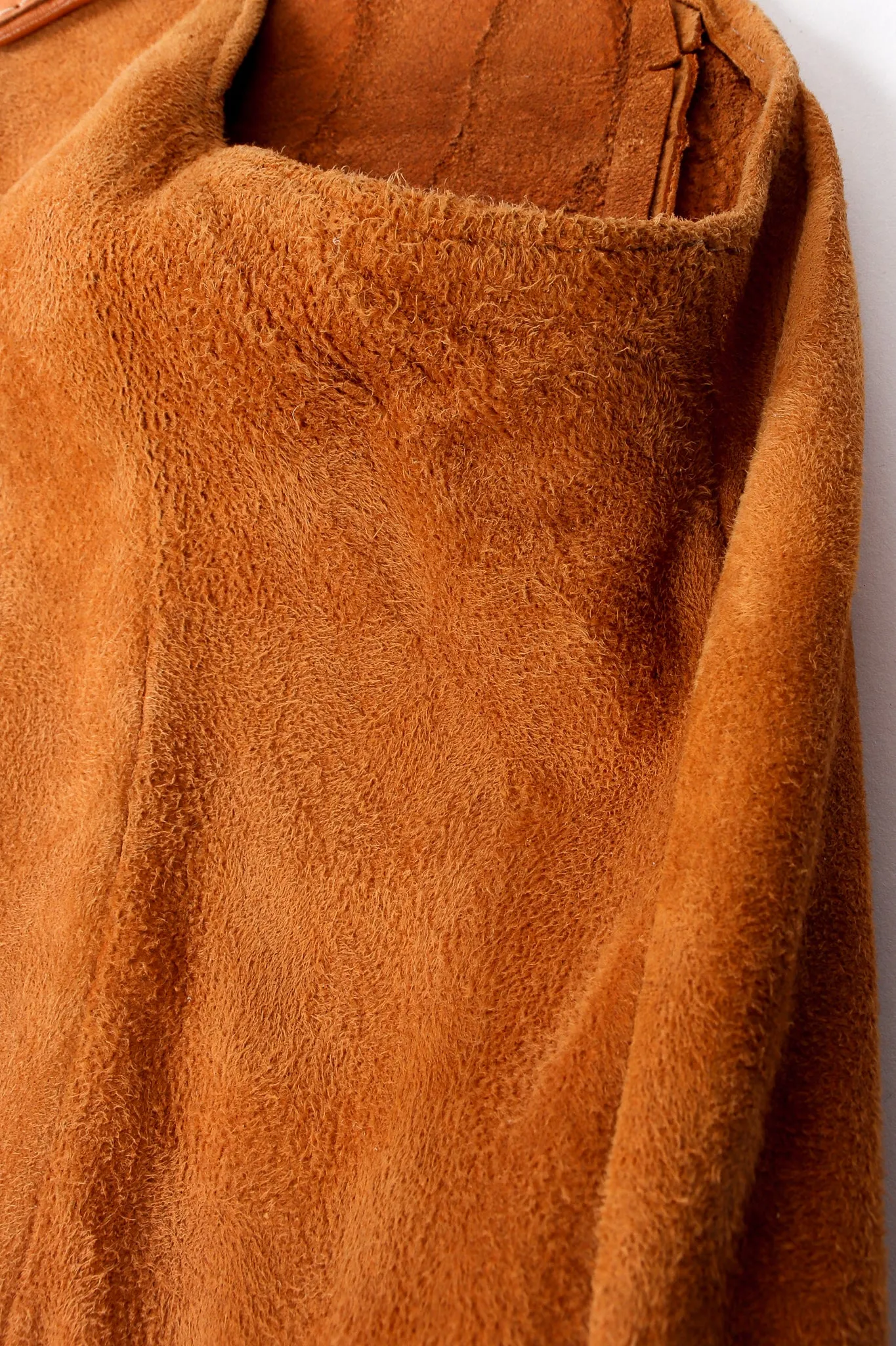 Suede Tassel Vest Overcoat