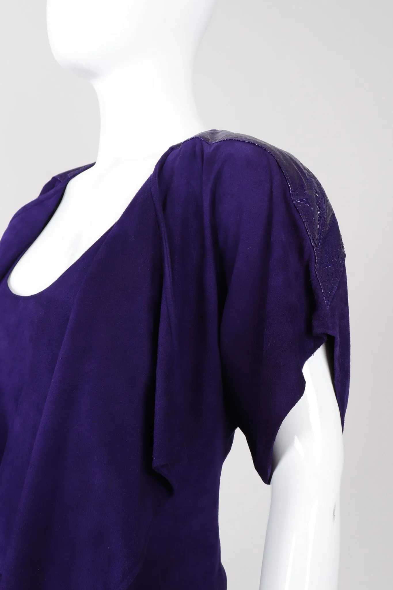 Suede Top Skirt & Jacket Set