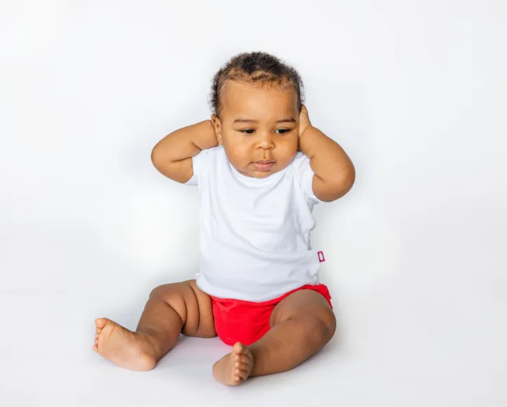 Super-Soft Organic Cotton Baby Rib Short Sleeve Lap Tee| Deep Purple