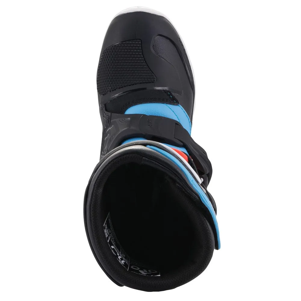 Tech-3S Kids MX Boots Black/Yellow Fluoro/Red Fluoro 11