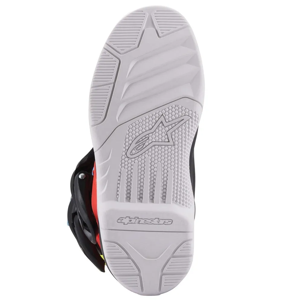 Tech-3S Kids MX Boots Black/Yellow Fluoro/Red Fluoro 11