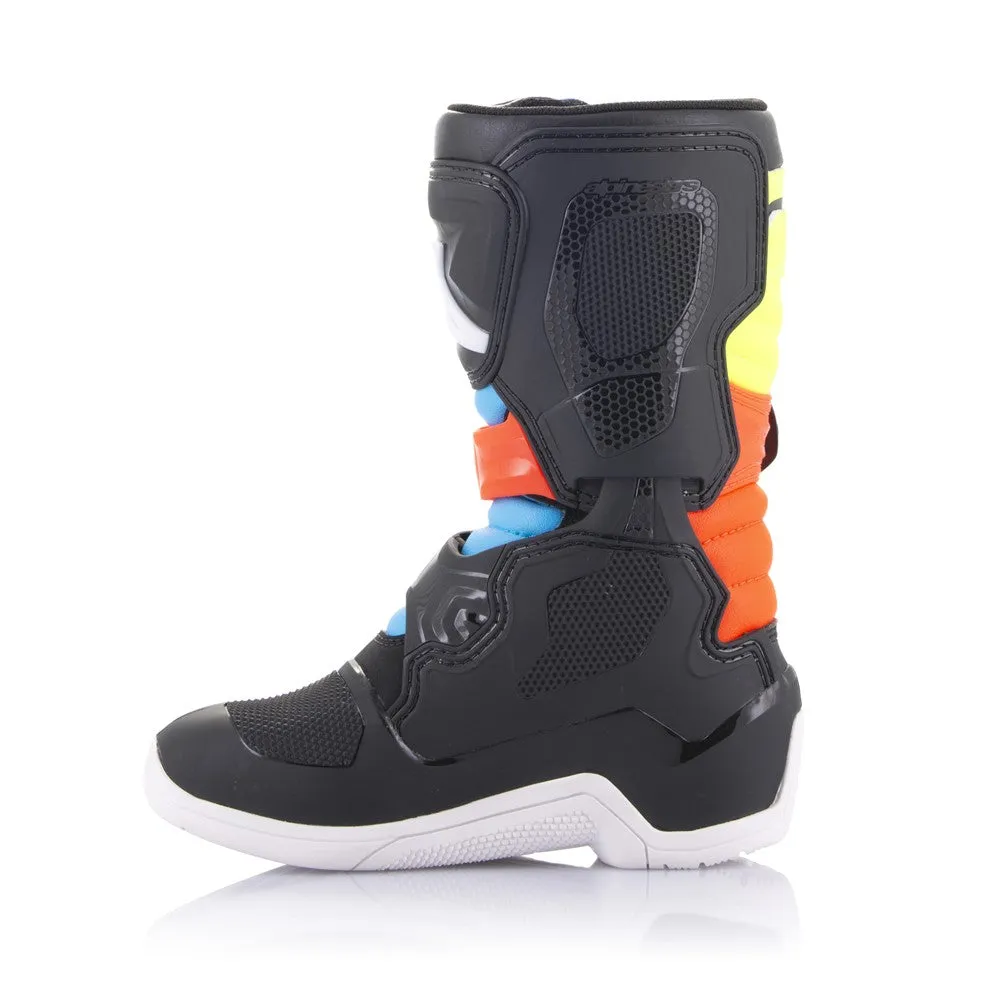 Tech-3S Kids MX Boots Black/Yellow Fluoro/Red Fluoro 11