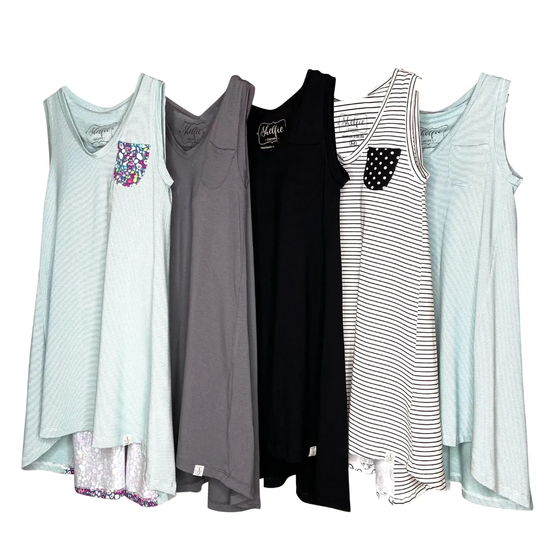 The Sleeveless Tunic with Built In Shelf Bra