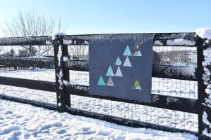 Triangle Mania Lap Quilt or Wall Hanging
