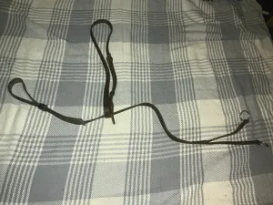 Used pony running martingale brown with light stitching FREE POSTAGE
