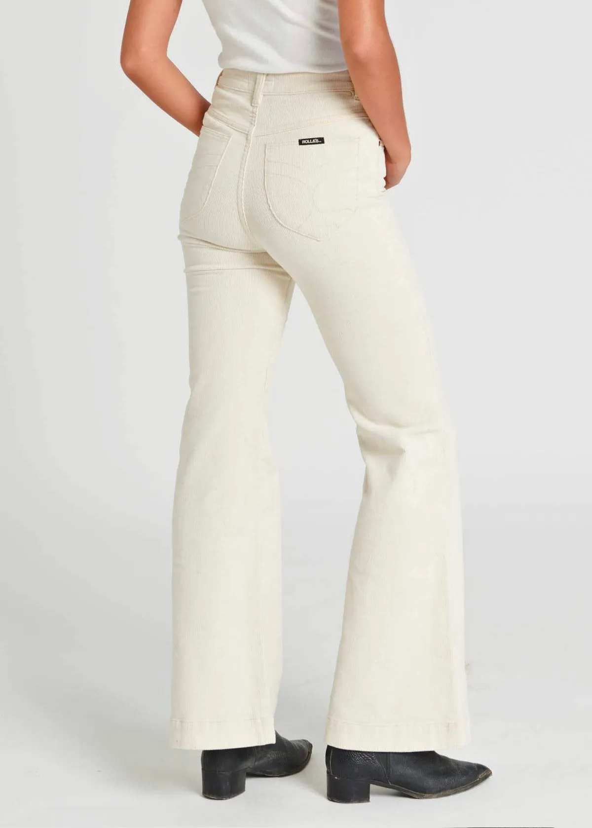 Vanilla Cream Corduroy Eastcoast Flares  <br><I>almost gone! </I>