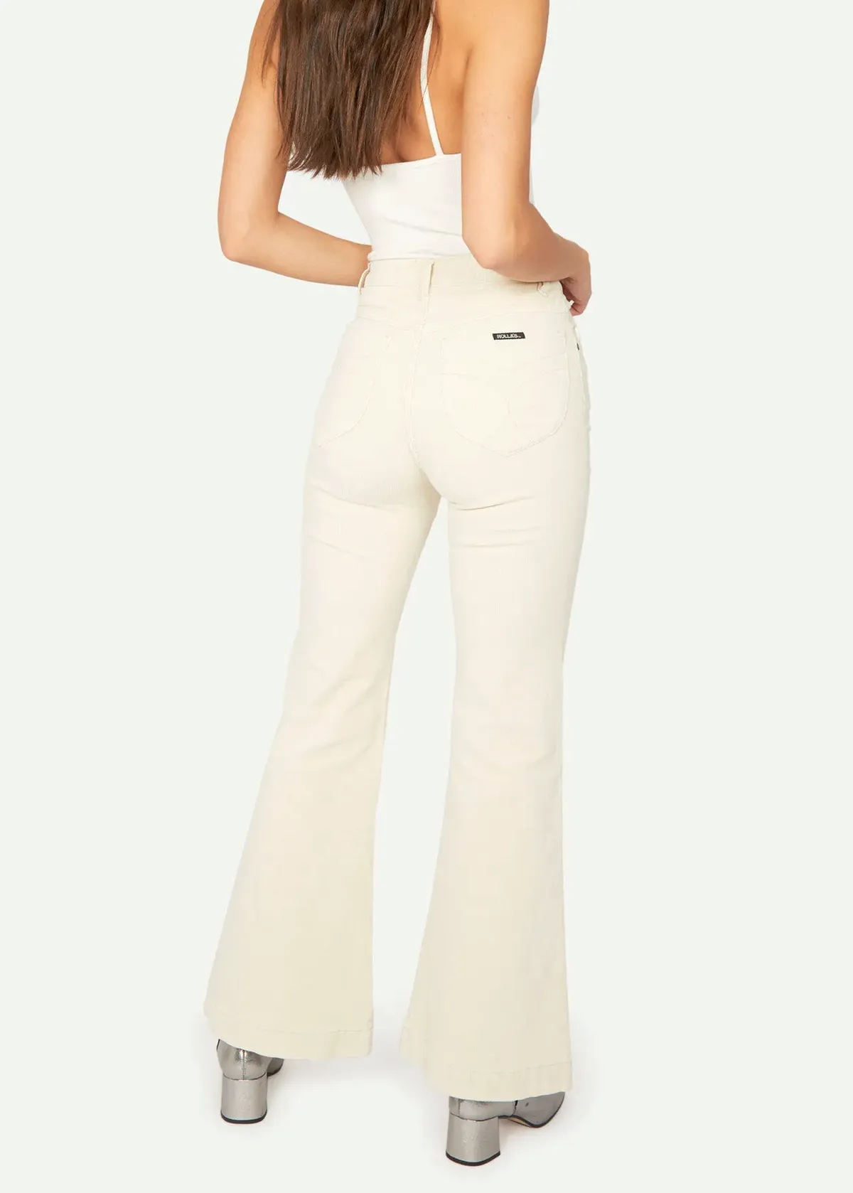 Vanilla Cream Corduroy Eastcoast Flares  <br><I>almost gone! </I>