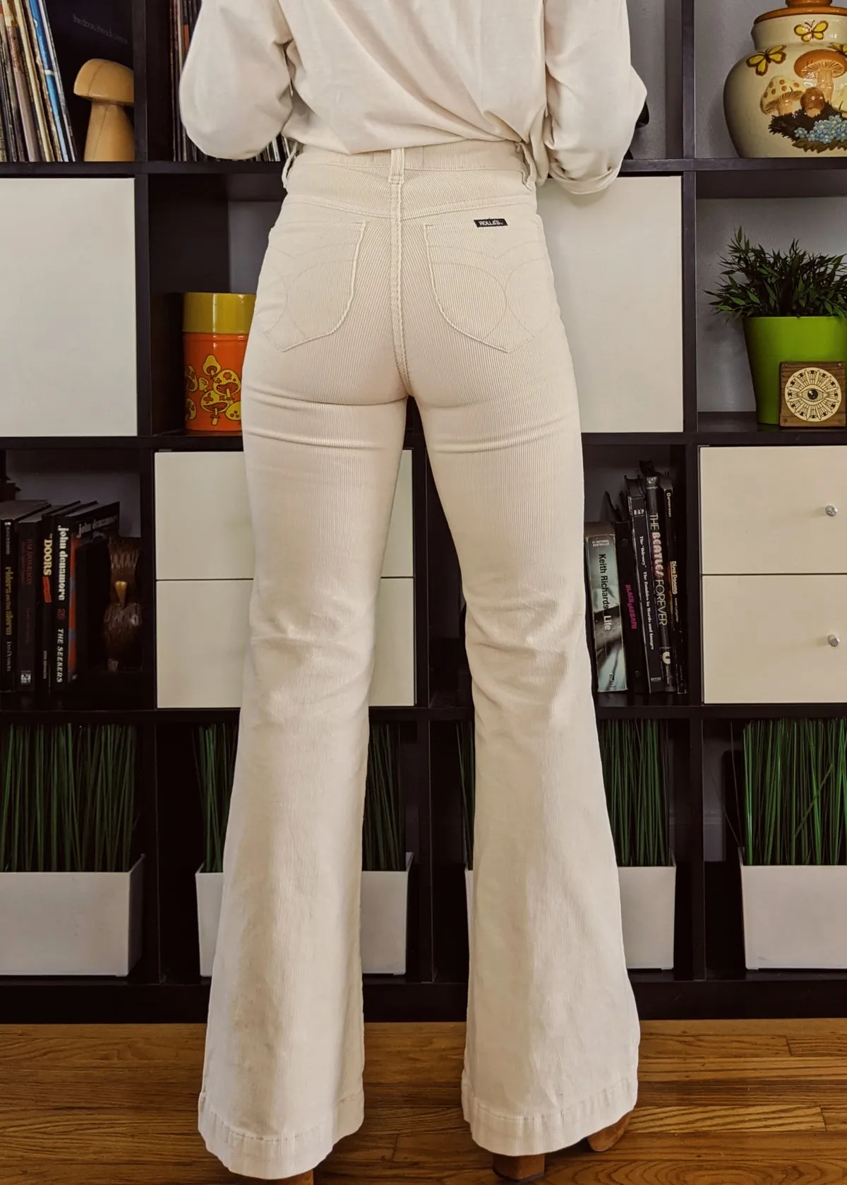 Vanilla Cream Corduroy Eastcoast Flares  <br><I>almost gone! </I>