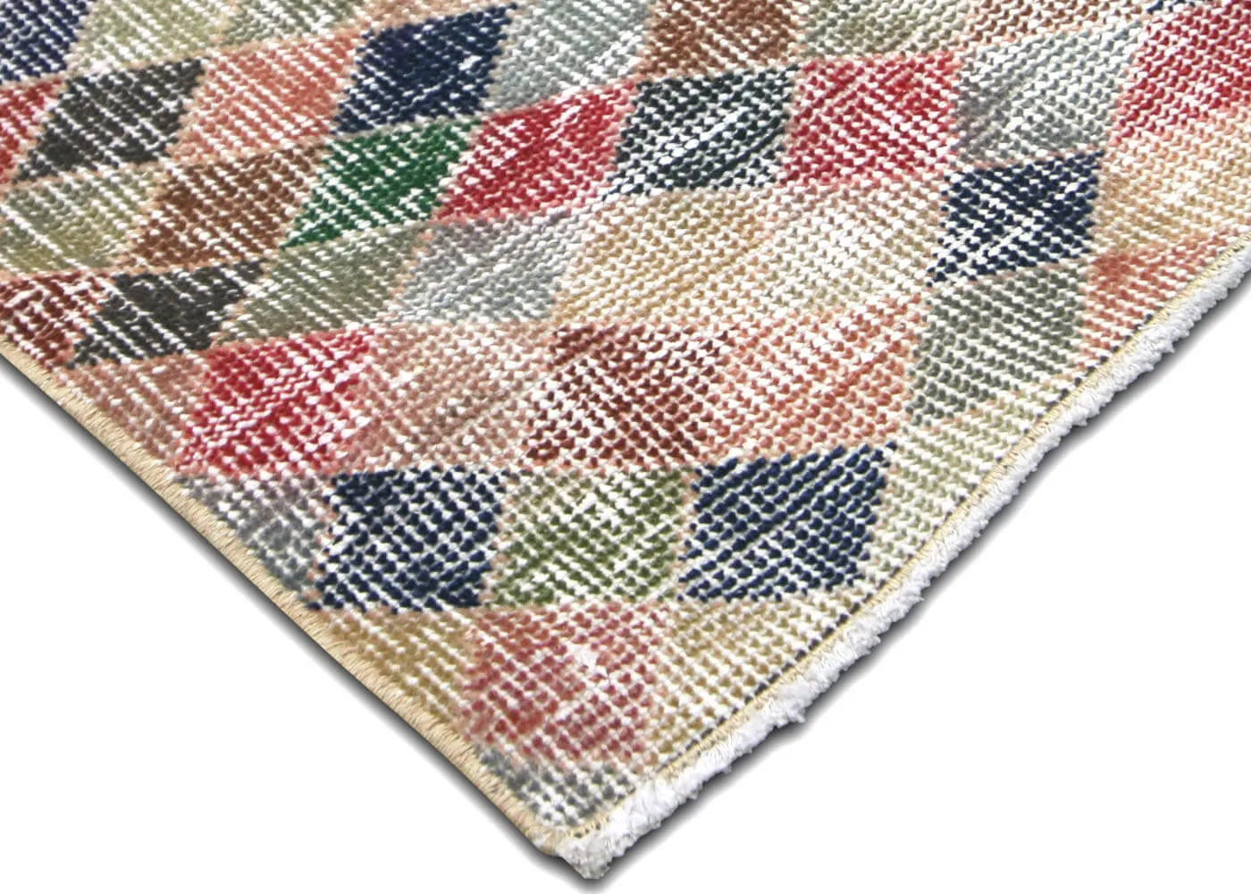 Vintage Turkish Mid-Century-Modern Runner - 3'2" x 8'8"