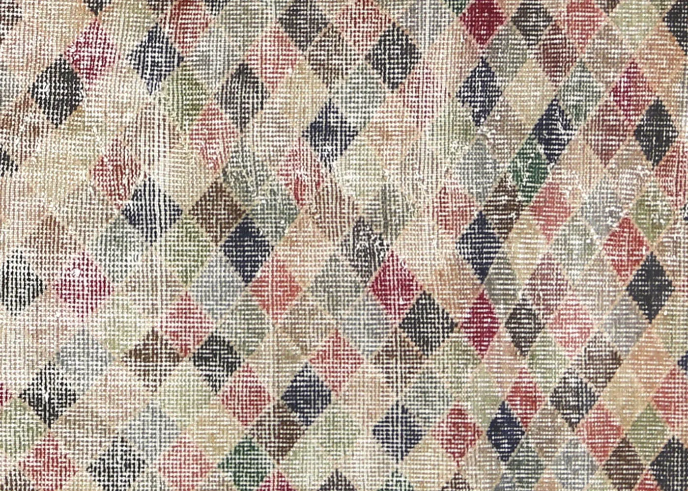 Vintage Turkish Mid-Century-Modern Runner - 3'2" x 8'8"